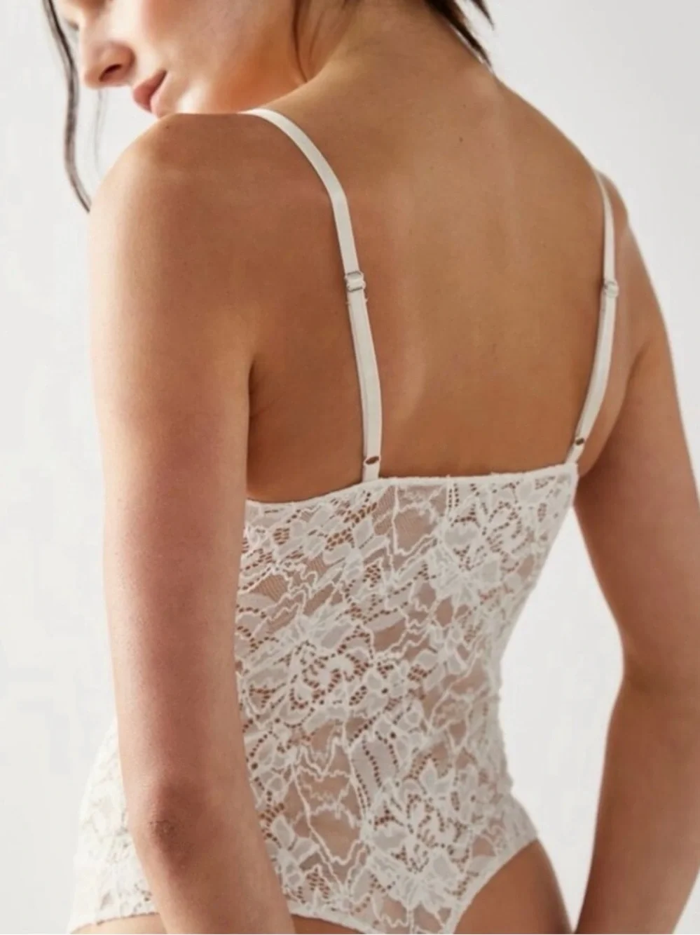 Free People Night Rhythm Lace Bodysuit